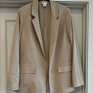 Nicole Miller Classic Tan Oversized Blazer